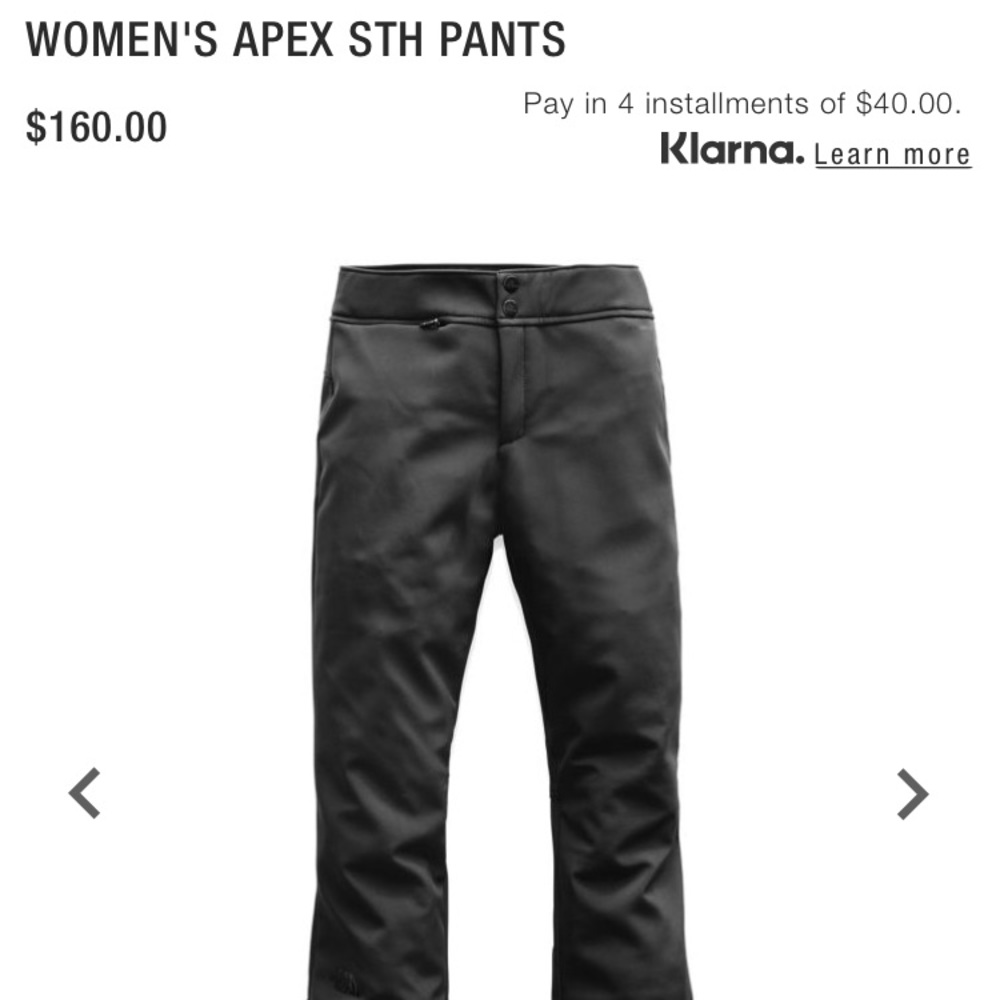 NWOT The North Face XS Apex snow pants
